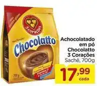 Carrefour 3 corações - achocolatado em po chocolatto oferta