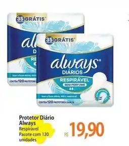 Atacadão Always - protetor diário oferta