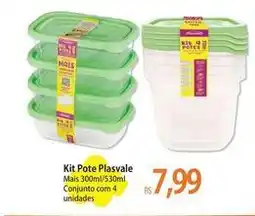 Atacadão Plasvale - kit pote oferta