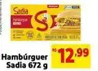 Mercado Extra Sadia - hambúrguer oferta