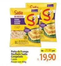 Atacadão Sadia - peito de frango desfiado congelado oferta