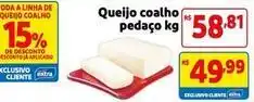 Mercado Extra De - queijo coalho pedaço oferta