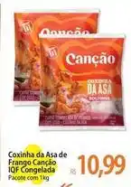 Atacadão Canção - coxinha da asa de frango iqf congelada oferta