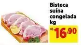 Mercado Extra Bisteca suína congelada oferta