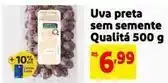 Mercado Extra Qualitá - uva preta sem semmente oferta