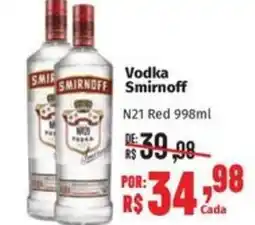 Supermercados Mateus Vodka Smirnoff oferta