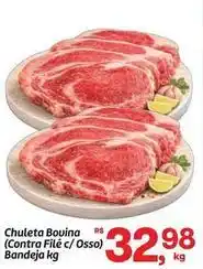 Fort Atacadista Bovina - chuleta bouina (contra filé c/ osso) bandeja oferta