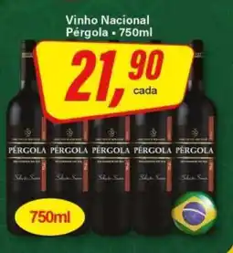 Rede Supermarket Vinho Nacional Pérgola oferta