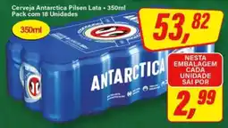 Rede Supermarket Cerveja Antarctica Pilsen Lata - 350ml oferta