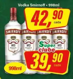 Rede Supermarket Vodka Smirnoff oferta