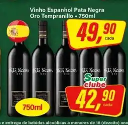 Rede Supermarket Vinho Espanhol Pata Negra Oro Tempranillo oferta