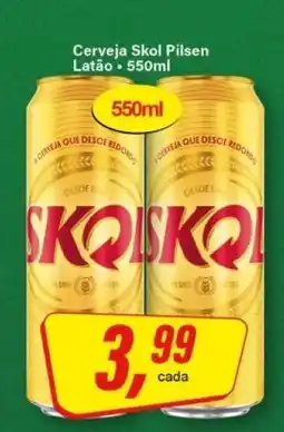 Rede Supermarket Cerveja Skol Pilsen oferta