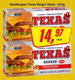 Rede Supermarket Hambúrguer Texas Burger Seara oferta