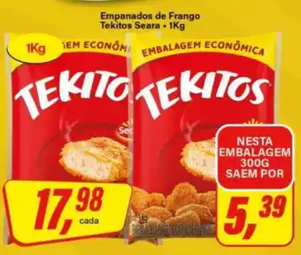 Rede Supermarket Empanados de Frango Tekitos Seara oferta