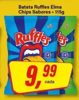 Rede Supermarket Batata Ruffles Elma Chips Sabores oferta