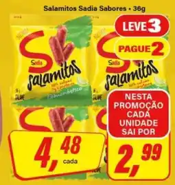 Rede Supermarket Sadia Salamitos Sabores oferta