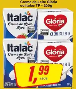 Rede Supermarket Creme de Leite Glória ou Italac TP oferta