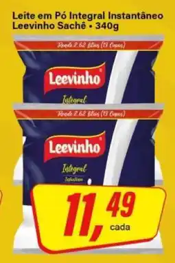 Rede Supermarket Leite em Pó Integral Instantâneo Leevinho Sachê oferta