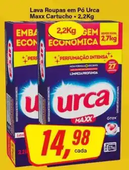 Rede Supermarket Lava Roupas em Pó Urca Maxx Cartucho oferta
