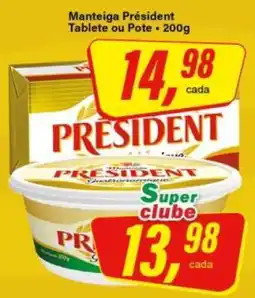 Rede Supermarket Manteiga Président Tablete ou Pote oferta