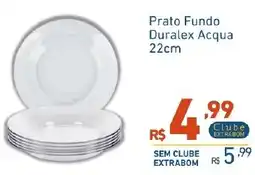 Extrabom Supermercados Prato Fundo Duralex Acqua 22cm oferta
