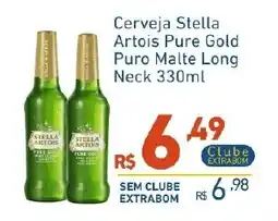 Extrabom Supermercados Cerveja Stella Artois Pure Gold Puro Malte Long Neck oferta
