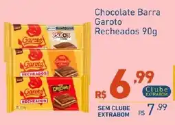 Extrabom Supermercados Chocolate Barra Garoto Recheados oferta