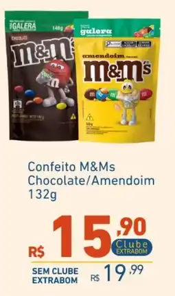 Extrabom Supermercados Confeito M&Ms Chocolate/Amendoim oferta