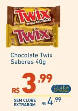 Extrabom Supermercados Chocolate Twix Sabores oferta