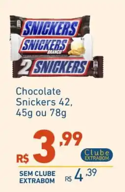 Extrabom Supermercados Chocolate Snickers oferta