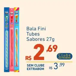 Extrabom Supermercados Bala Fini Tubes Sabores oferta
