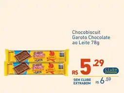 Extrabom Supermercados Chocobiscuit Garoto Chocolate ao Leite oferta