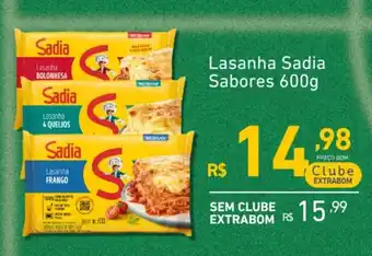 Extrabom Supermercados Lasanha Sadia Sabores oferta