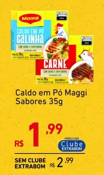 Extrabom Supermercados Caldo em Pó Maggi Sabores oferta