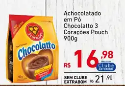 Extrabom Supermercados Achocolatado em Pó Chocolatto 3 Corações Pouch oferta
