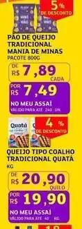 Assaí Atacadista Mania de minas - pão de queijo tradicional oferta