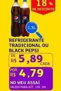 Assaí Atacadista Tradicional - refrigerante tradicional ou black pepsi oferta