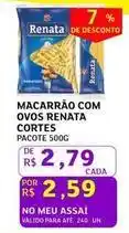Assaí Atacadista Renata - macarrão com ovos oferta