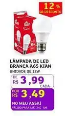 Assaí Atacadista Kian - lámpada de led branca a65 kian oferta