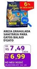 Assaí Atacadista Balaio - areia granulada sanitaria para gatos oferta