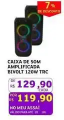 Assaí Atacadista Bivolt - caixa de som amplificada 120w oferta