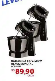 Assaí Atacadista Mondial - batedeira 127v/400w black oferta
