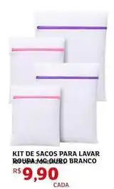 Assaí Atacadista De - kit de sacos para lavar rotapa aggiburo branco oferta