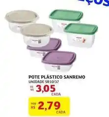 Assaí Atacadista Sanremo - pote plástico oferta