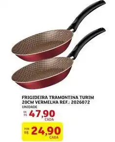 Assaí Atacadista De - frigideira tramontina turim 20cm vermelha oferta