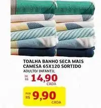Assaí Atacadista Camesa - toalha banho seca mais oferta