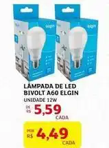 Assaí Atacadista Elgin - lámpada de led bivolt a60 elgin oferta