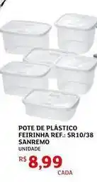 Assaí Atacadista Sanremo - pote de plástico feirinha ref.: sr10/38 oferta