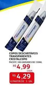 Assaí Atacadista Cristalcopo - copos descartáveis transparentes cristalcopo oferta