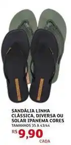 Assaí Atacadista Solar - sandália linha clásica, diversa ou ipanema cores oferta